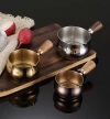 304 stainless steel sauce cup, Western sauce cup, steak seasoning cup, wooden handle, tomato salad dipping sauce plate Specification image